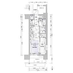 プレサンスレイズ泉高岳駅前 1LDKの間取図画像