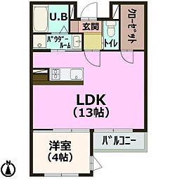 ロイヤルグレイス28 1LDKの間取図画像