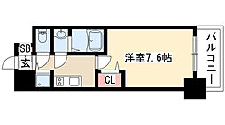 プレサンス東別院駅前 1Kの間取図画像