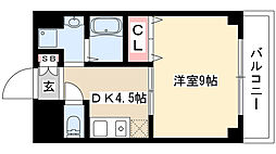 ファーリーヒルズ 1DKの間取図画像
