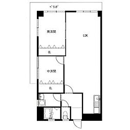 シャトー振甫 2LDKの間取図画像