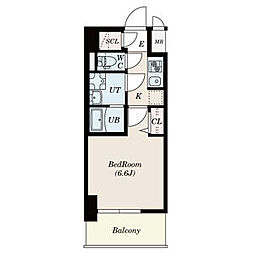 S-RESIDENCEKamimaezuSouth 1Kの間取図画像