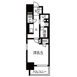 オープンレジデンシア池下THEONE 1Kの間取図画像