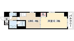 BSRESIDENCESAKAE 1LDKの間取図画像