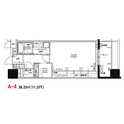 グラン・アベニュー白川公園 1Kの間取図画像