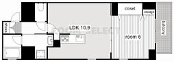 プロシード金山3 1LDKの間取図画像