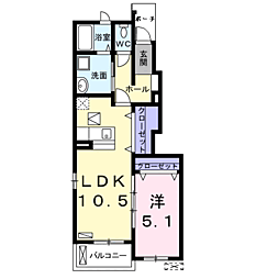 エラン 1LDKの間取図画像
