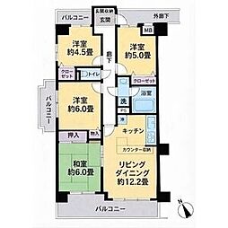 シティコープ本陣通 4LDKの間取図画像