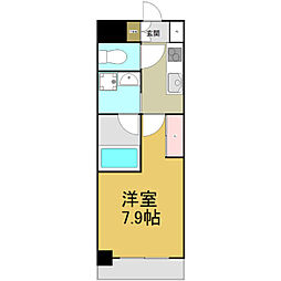 S-FORT熱田六番 1Kの間取図画像