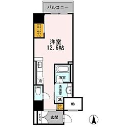 御幸レジデンス丸の内 ワンルームの間取図画像