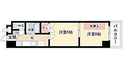 シャトーオオタ 2Kの間取図画像