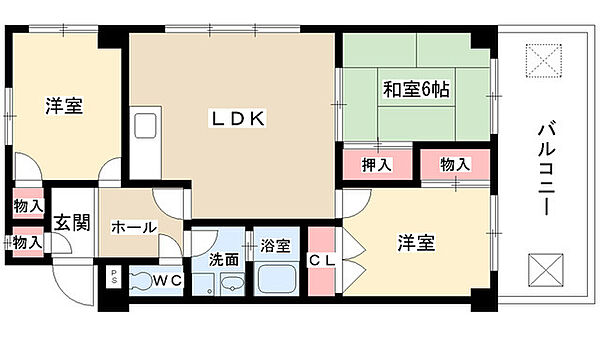 ビレンテ守山 401｜愛知県名古屋市守山区新守西(賃貸マンション3LDK・4階・68.76㎡)の写真 その2