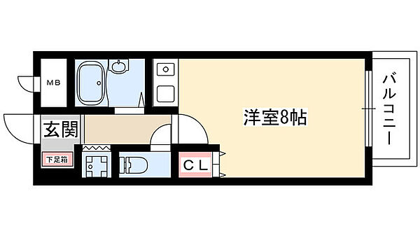 サンシャイン照が丘 102｜愛知県名古屋市名東区照が丘(賃貸マンション1R・1階・24.88㎡)の写真 その2