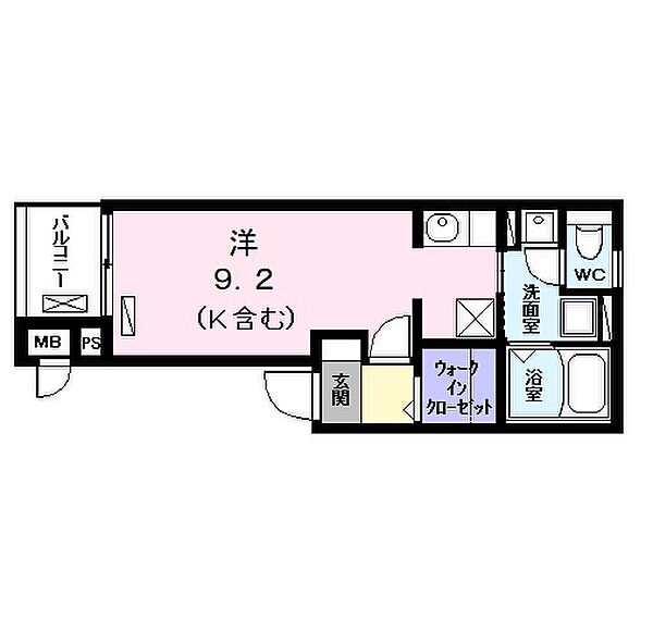 メゾン・ド・ソレイユ 203｜愛知県名古屋市中川区中野新町６丁目(賃貸アパート1R・2階・26.27㎡)の写真 その2