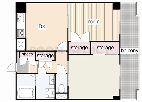 シーアイマンション丸の内 502｜愛知県名古屋市中区丸の内１丁目(賃貸マンション2DK・5階・50.82㎡)の写真 その2