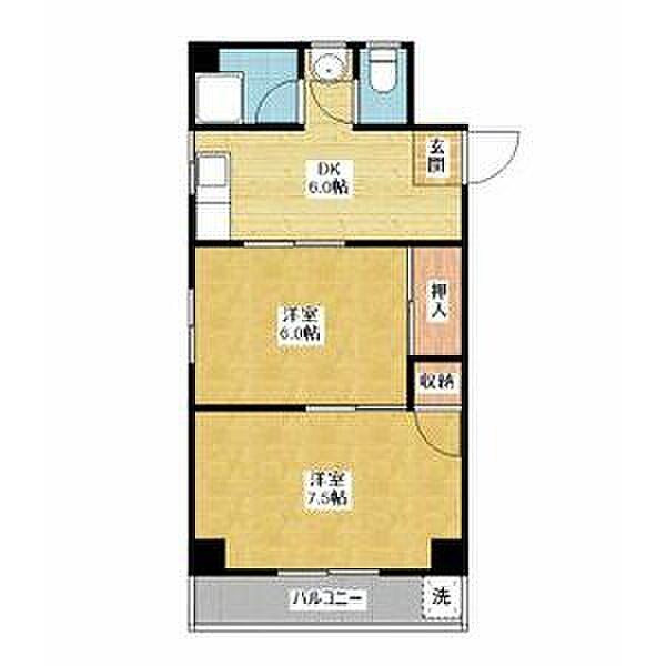 新栄マンション(シンエイマンション) 202｜愛知県名古屋市中村区大秋町３丁目(賃貸マンション2DK・2階・40.95㎡)の写真 その2