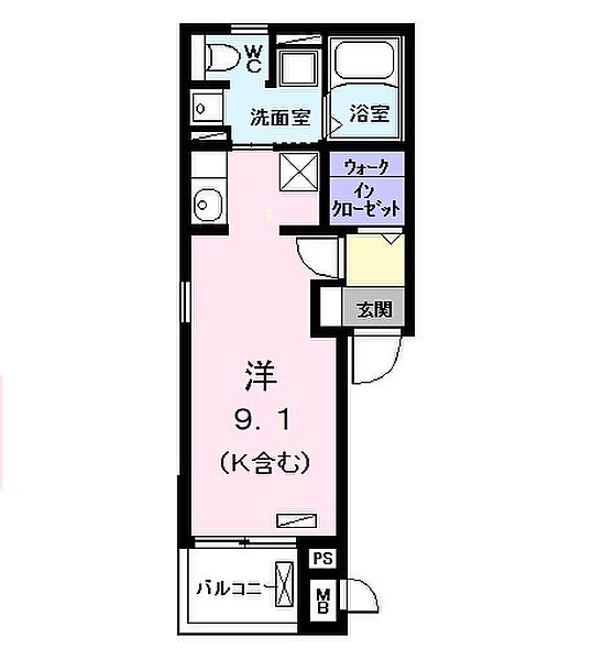 グリーン　リバー 201｜愛知県名古屋市中川区南脇町１丁目(賃貸アパート1R・2階・26.27㎡)の写真 その2