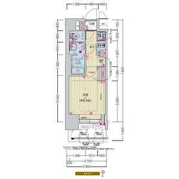 プレサンス名駅南エディフィス 0401｜愛知県名古屋市中村区名駅南２丁目(賃貸マンション1K・4階・22.42㎡)の写真 その2