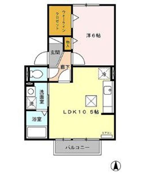 サンルーム戸田 103｜愛知県名古屋市中川区戸田明正２丁目(賃貸アパート1LDK・1階・40.30㎡)の写真 その2