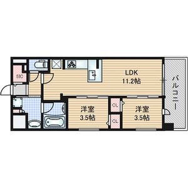 プレサンスジェネ上前津 1303｜愛知県名古屋市中区橘１丁目(賃貸マンション2LDK・13階・43.75㎡)の写真 その2