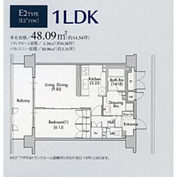 グラン・アベニュー名駅 1LDKの間取図画像