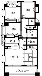モアグレース比良 4LDKの間取図画像