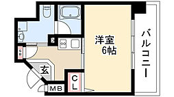 aLATOSHIRAKABE 1Kの間取図画像