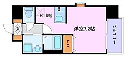 プレサンス名古屋駅前 ワンルームの間取図画像