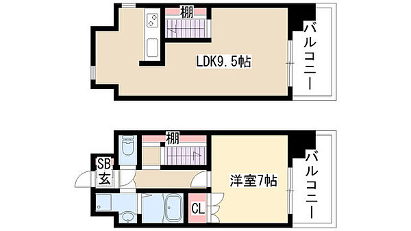 リエス東別院 1103｜愛知県名古屋市中区大井町(賃貸マンション1LDK・11階・54.34㎡)の写真 その2