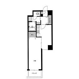 レジデンスカープ今池 1DKの間取図画像