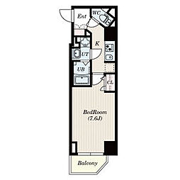 S-RESIDENCE名駅 1Kの間取図画像
