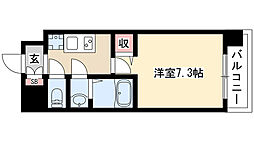 S-FORT大須観音 1Kの間取図画像