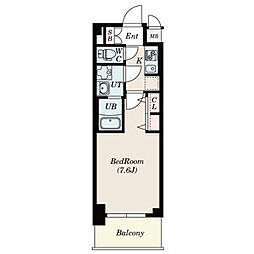 S-RESIDENCE堀田駅前 1Kの間取図画像