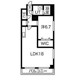 LECOCON守山 1LDKの間取図画像