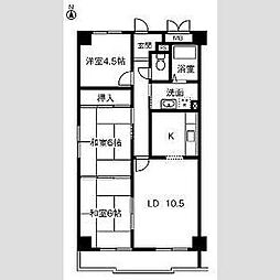 シティ・ライフ山下通 3LDKの間取図画像