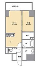 lives residense nakamurakoen 1LDKの間取図画像