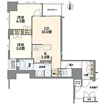 ブランズタワー谷町四丁目  ｜ 大阪府大阪市中央区常盤町2丁目（賃貸マンション2LDK・8階・60.28㎡） その2