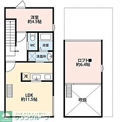 プルミエ 2階1LDKの間取り
