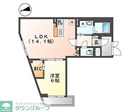 メゾン・ボヌール大泉学園 3階1LDKの間取り