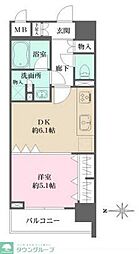 デュオ・スカーラ中野坂上 7階1DKの間取り