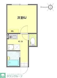 マウ東高円寺 1階1Kの間取り