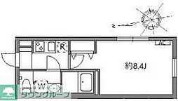 グランピア中野坂上 305 3階1Kの間取り
