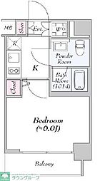 Log下高井戸 2階1Kの間取り
