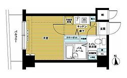 トーシンフェニックス桜上水弐番館 2階1Kの間取り
