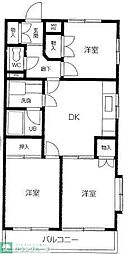 ビバリーハウスNo.5 1階3DKの間取り