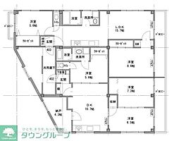 吉澤ビル 4階4LDKの間取り