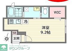 ＴＨＥ　ＭＡＨＡＬＯ 1階ワンルームの間取り