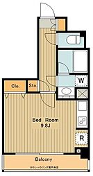 プリムローズ東高円寺 1階ワンルームの間取り