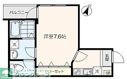 ウィンコーポ野方駅前 1Kの間取図画像
