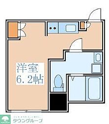 GRANPASEO阿佐ヶ谷 ワンルームの間取図画像